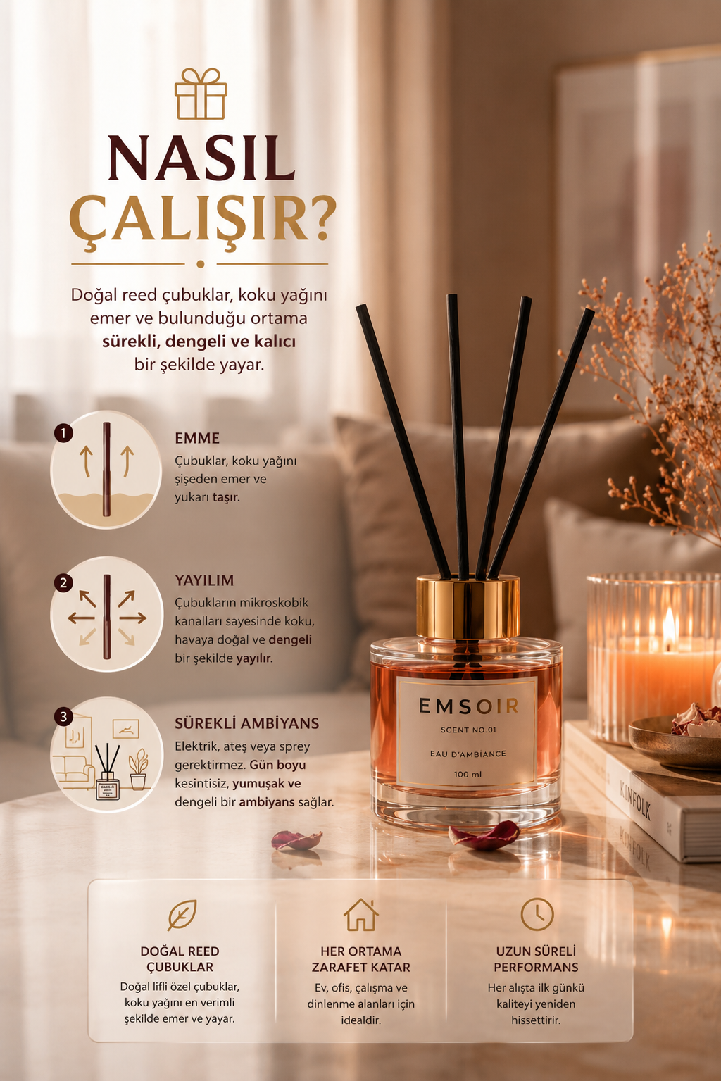 EMSOIR – SAKURA Çubuklu Oda Kokusu